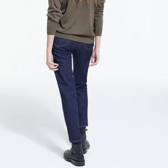 The Kooples Slim Fit Straight Leg Jeans High Rise Dark Wash 27 - Picture 15 of 16